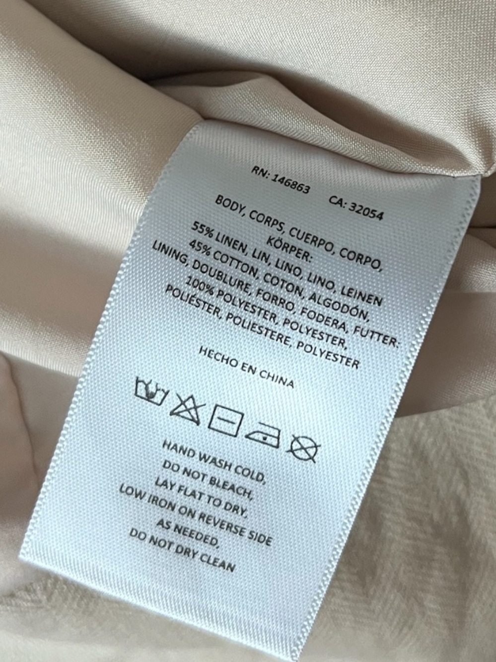 Anthropologie Mare Mare Linen Blend Strappy Mini Tent Dress Cream Size Small - Picture 10 of 11